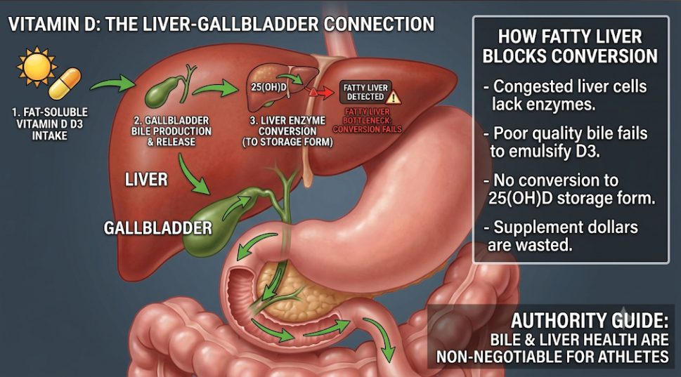 Vitamin D Is Not a Vitamin — It's a Light Hormone human liver and gallbladder anatomy for vitamin d conversion